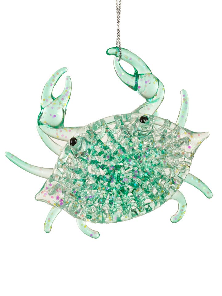 NY-Teal Krabbprydnad för wholesale av Starlight Collection