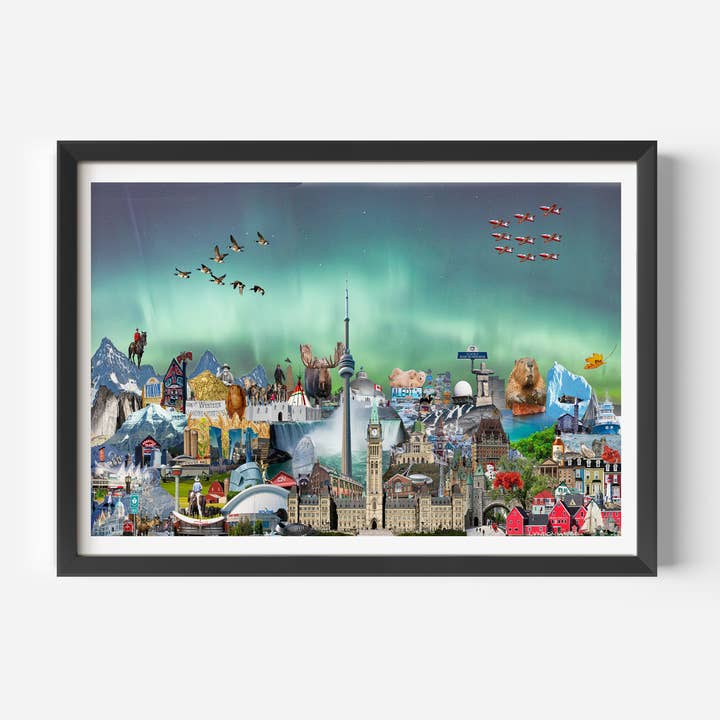 Impression d'art du Canada d'un océan à l'autre : paysage des montagnes Rocheuses pour la vente par Cityscapes by Lyndon Wiebe