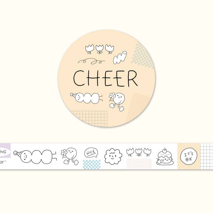 Cheer Washi Tape for wholesale by Ivna Lins