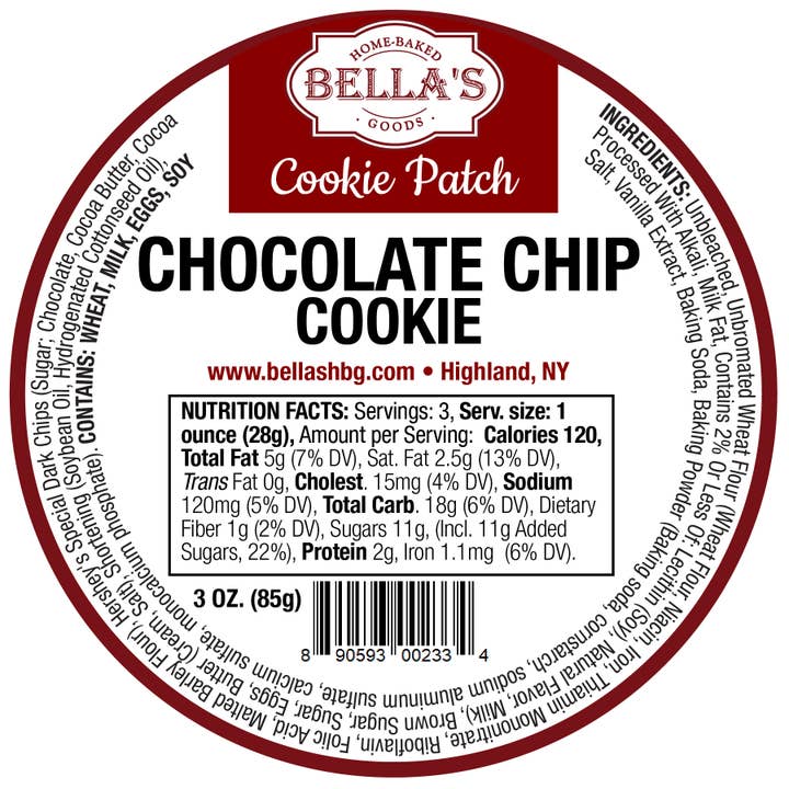 Bella's Home-Baked Goods - Wholesale Cookie - Chocolate Chip Cookie1