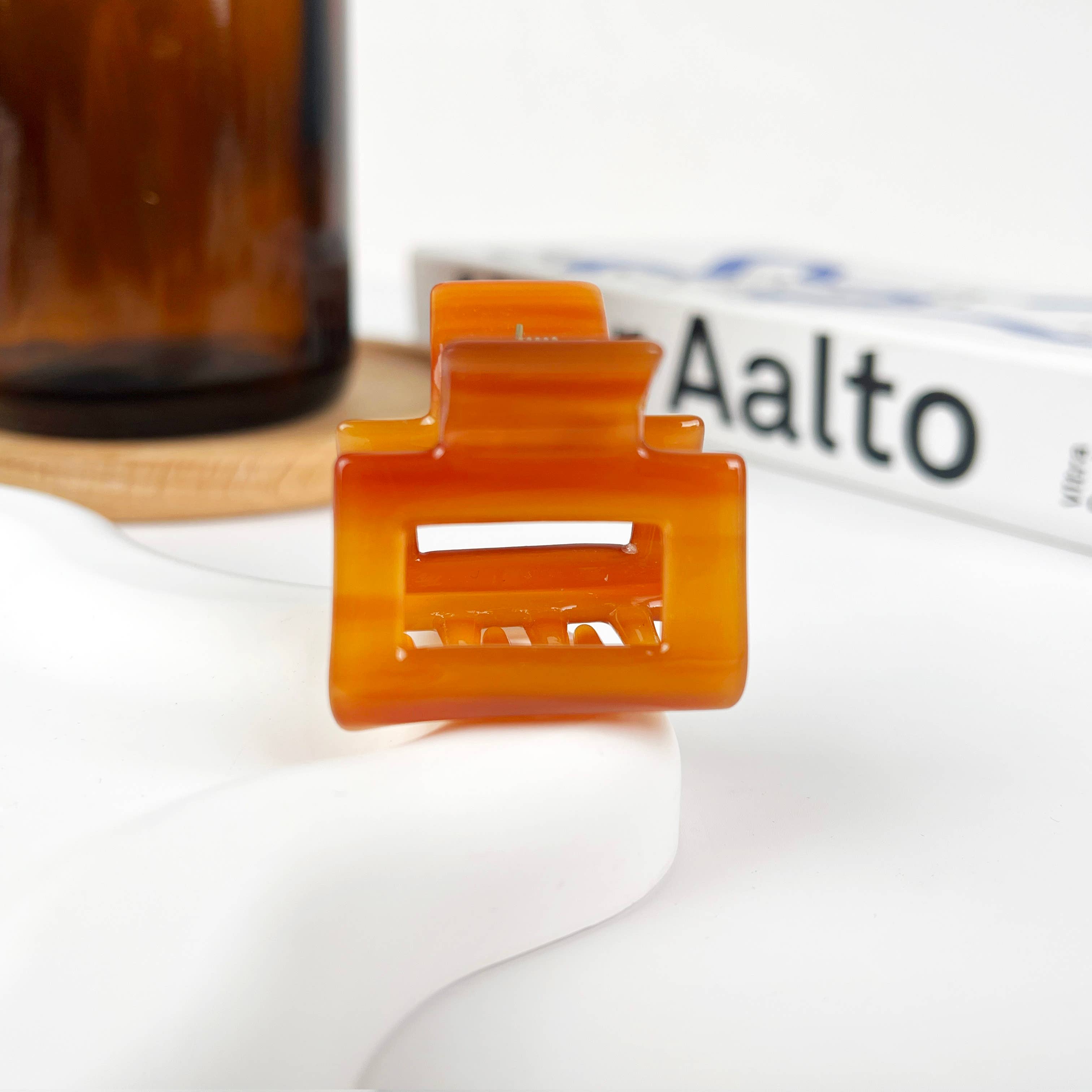 TheDivaSoap - Vente Pince à cheveux – femme - Petites pinces carrées en acétate5