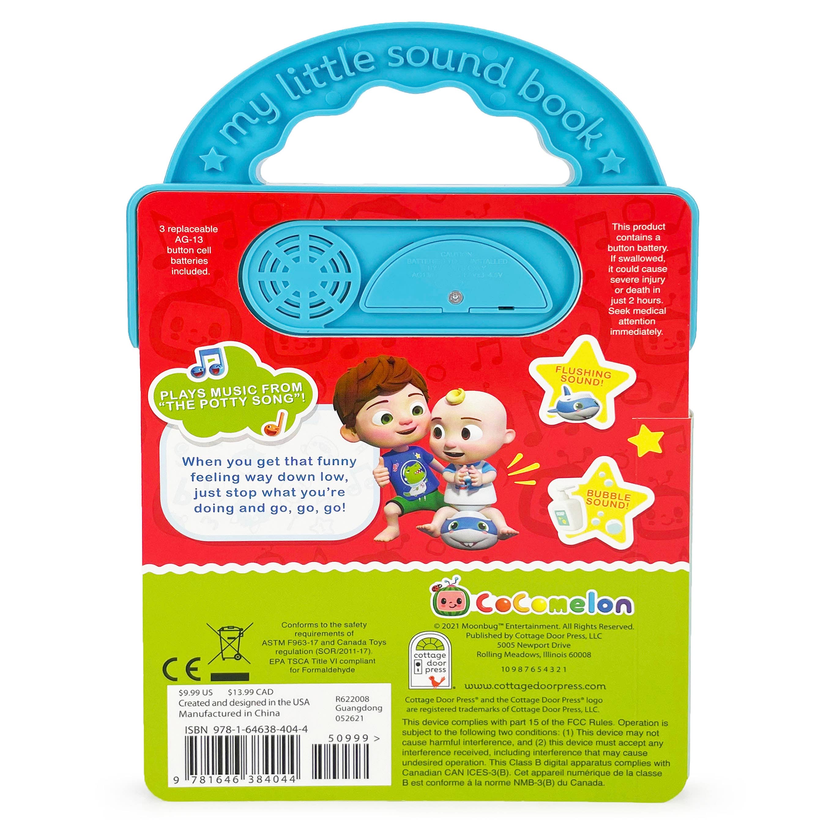 Cottage Door Press - Vente Preschool Book (3-5) - Co-Melon J.J. ' Livre sonore à 3 boutons s Potty Time4