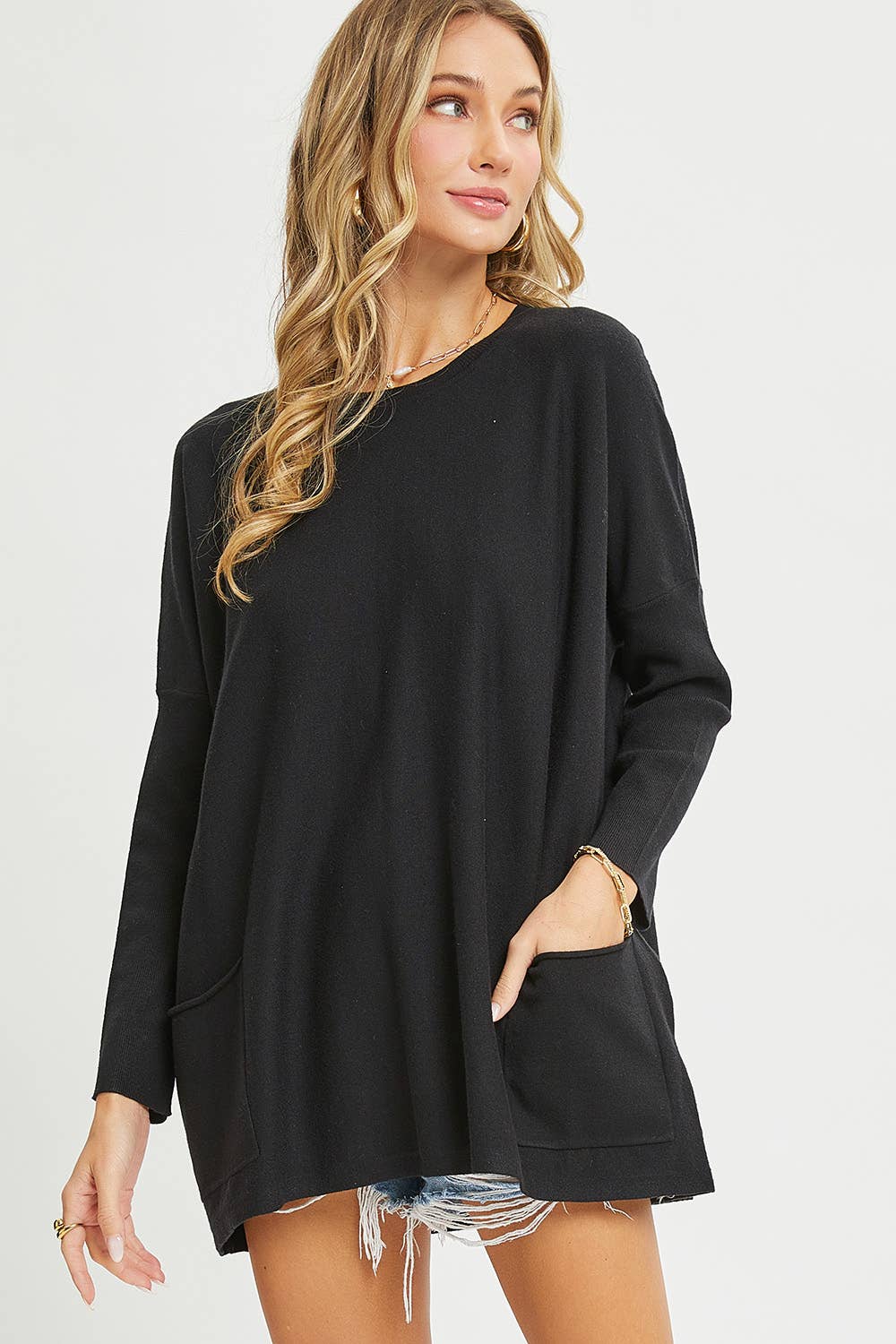 Sweet Lovely by Jen – wholesale Tunikatröja - Dam – OVERSIZE/LÖS PASSFORM TRÖJA MED RUND HALS9