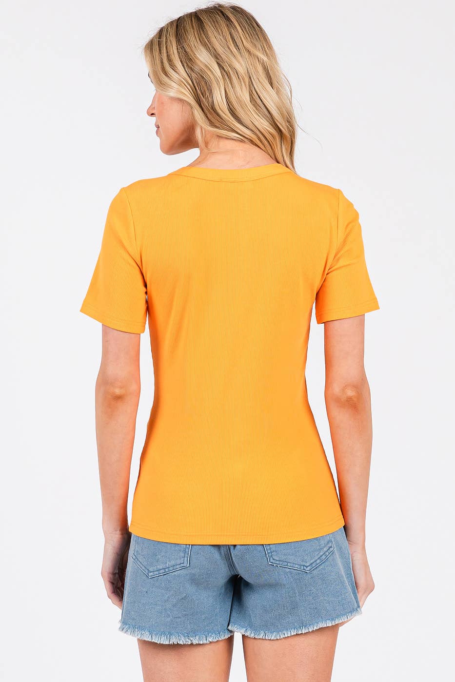 mittoshop – wholesale Knit top – Women's – RIBBED ROUND NECK SHORT SLEEVE BASIC CLASSIC TEE19