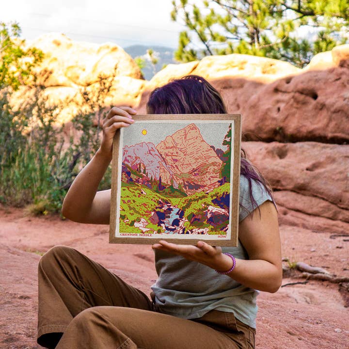 Caroline Clark - Wholesale Art Print - Crestone Needle Art Print