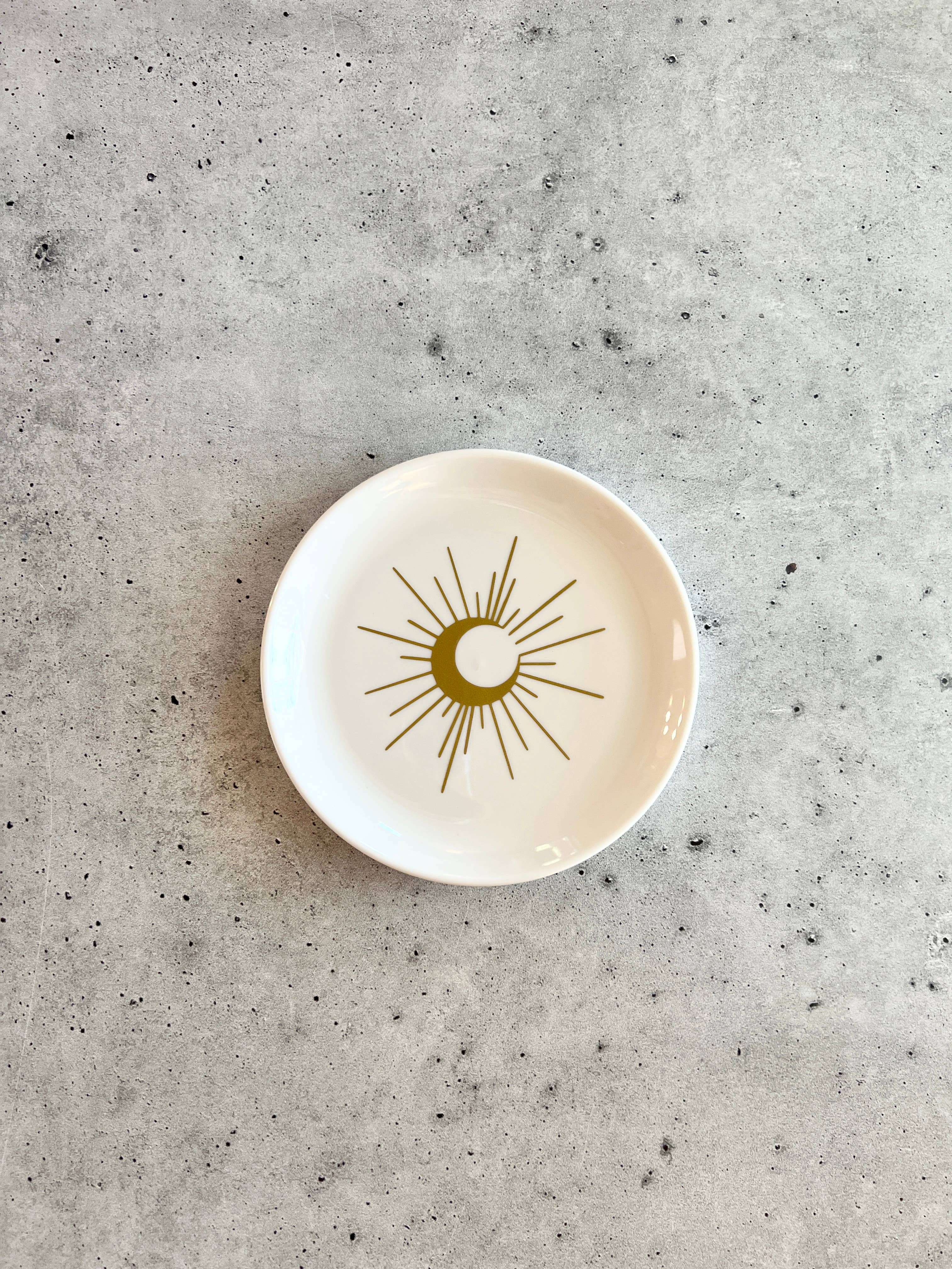 Wishcraft Goods - Wholesale Decorative Tray - Crescent Moon Magic Decorative Tray - Small 5.75"3