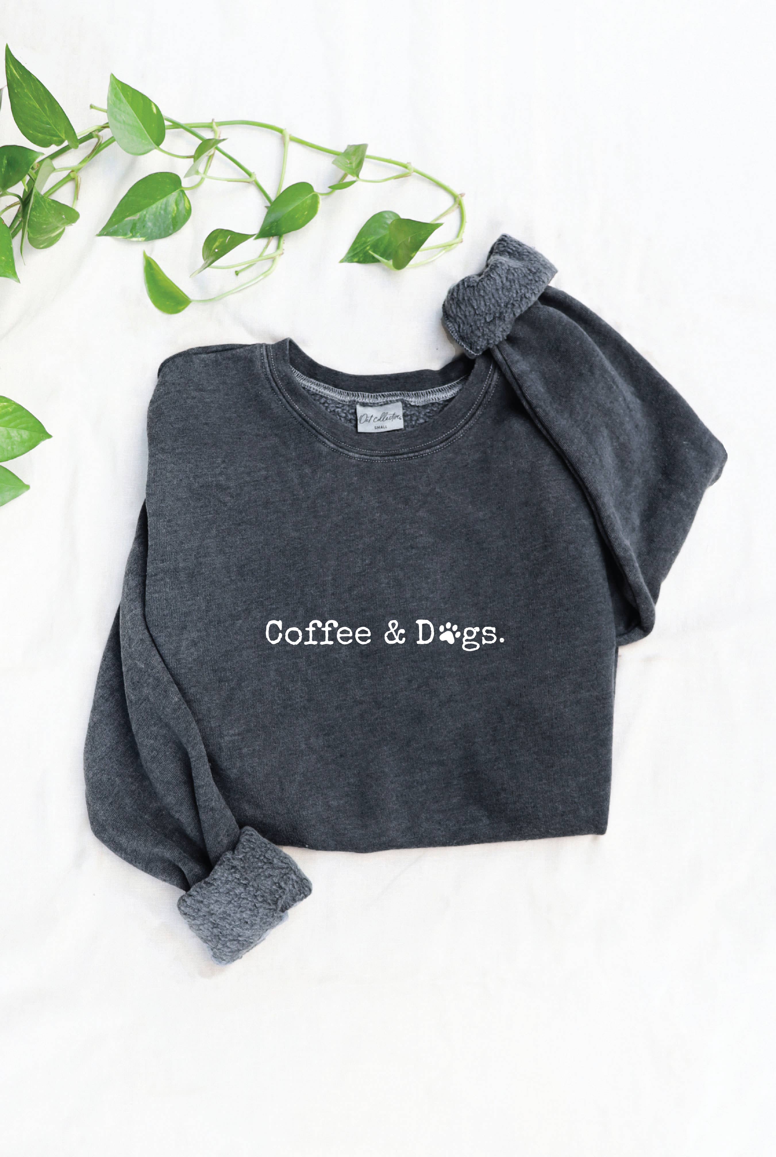 OAT COLLECTIVE - Wholesale Graphic Sweatshirt - Women's - COFFEE AND DOGS Mineral Graphic Sweatshirt3