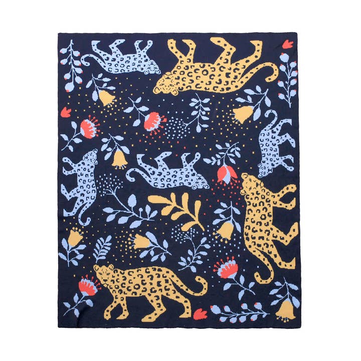 Couverture en laine mérinos Amazon Rainforest pour la vente par Jessie Zhao New York