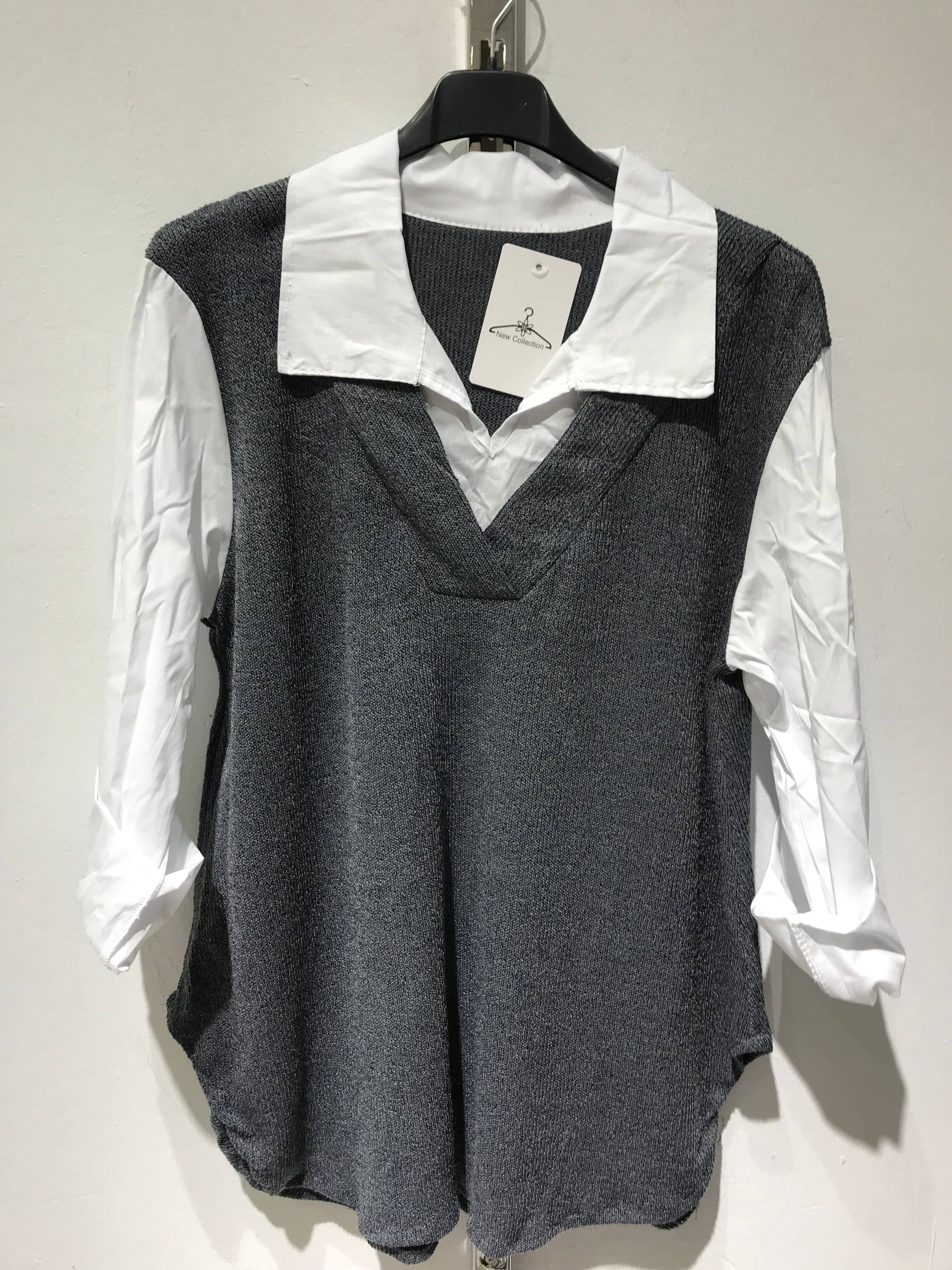 Only Yuan - Wholesale Blouse - Women's - ref13218 blouse with shirt collar9