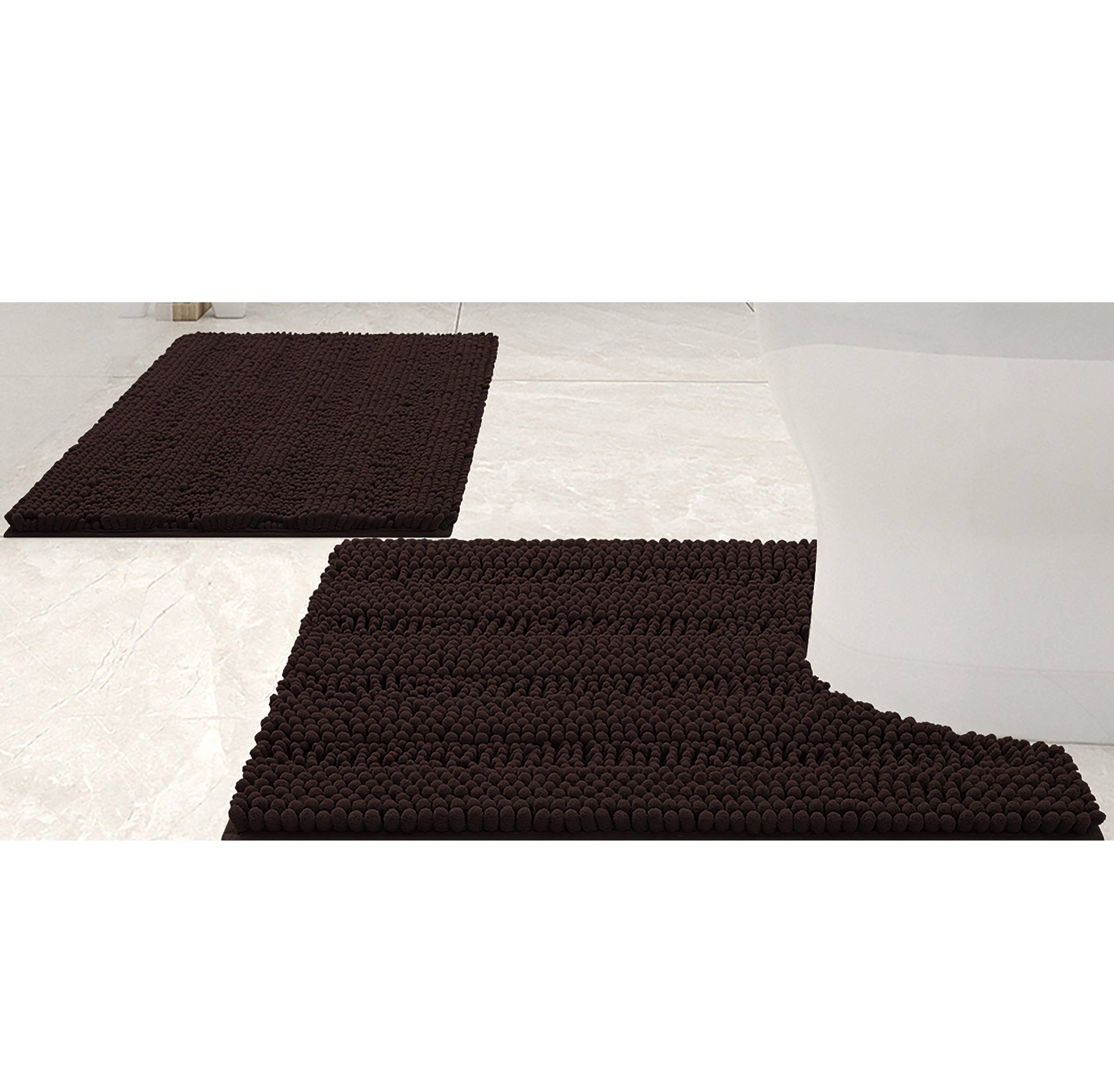 home mart goods - Wholesale Bath Mat Set - 2 Piece Soft Cozy Plush Chenille Bath Mat & Contour Bath Rug17