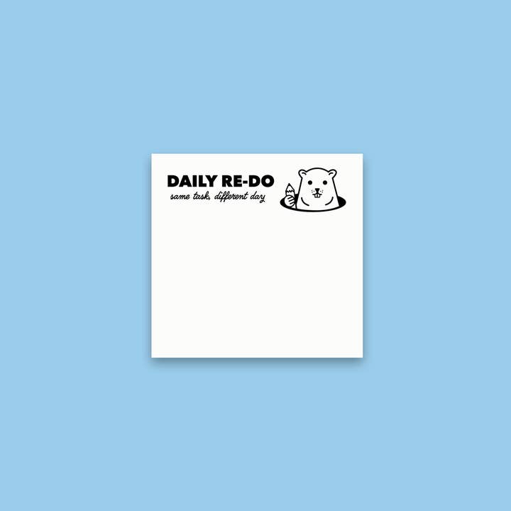 Daily Re-do Sticky Pad for wholesale by Recovering Lazyholic