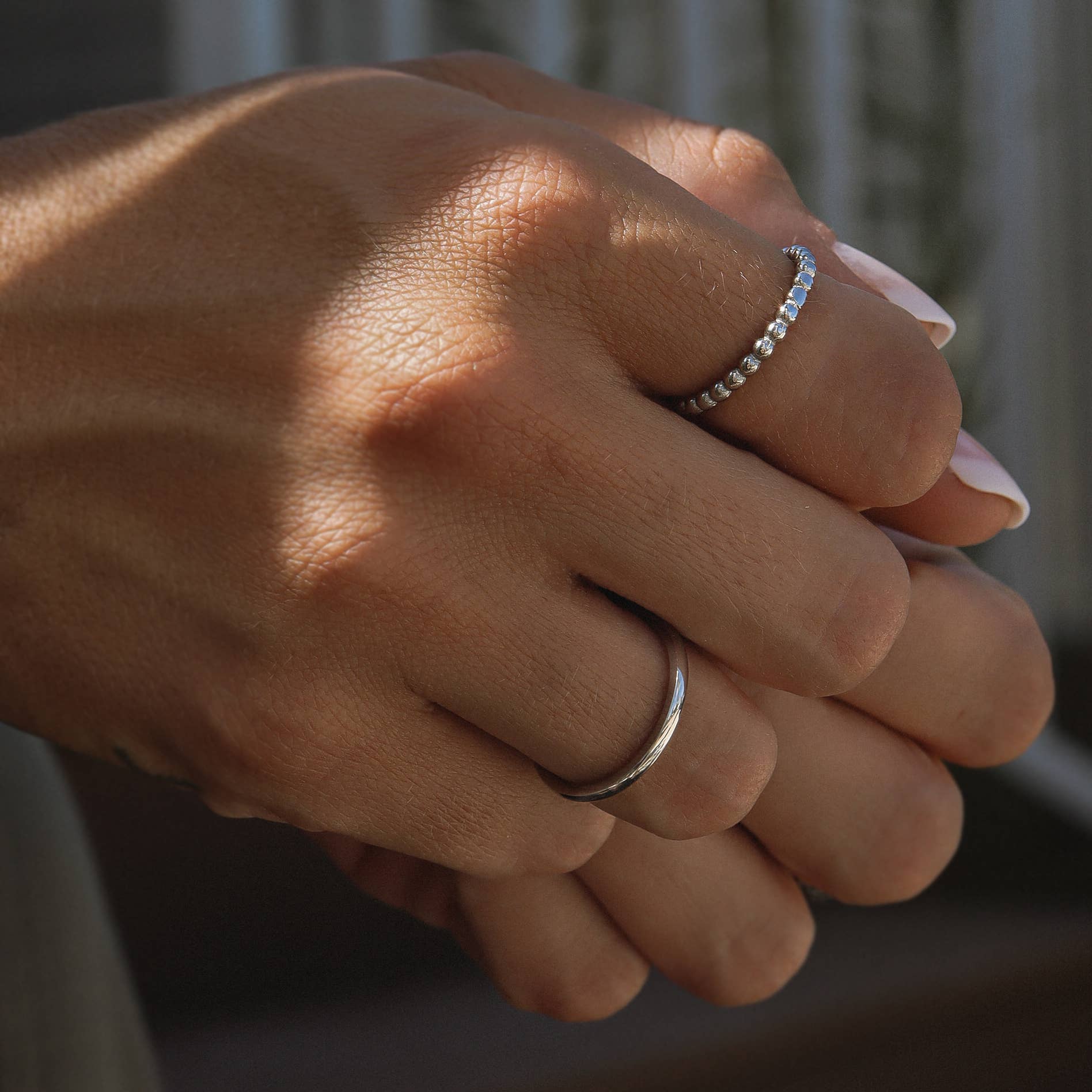 WJW - Wholesale Band/Stacked Ring - Stainless Steel Beaded Spacer Ring7