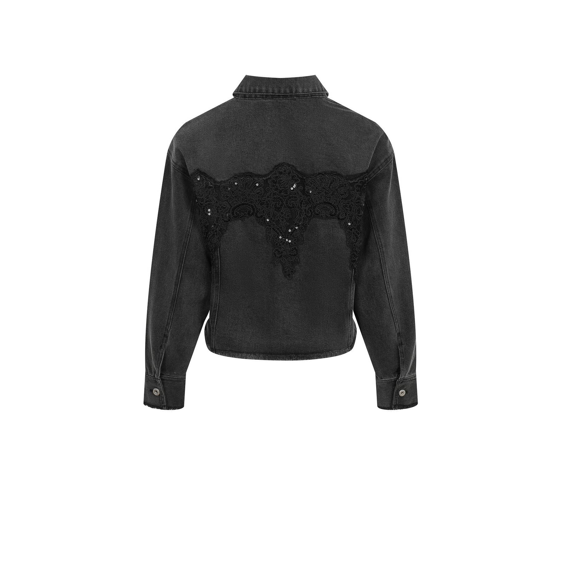 omgstyles - Wholesale Denim Jacket - Women's - Sequin Kissed Denim Jacket8