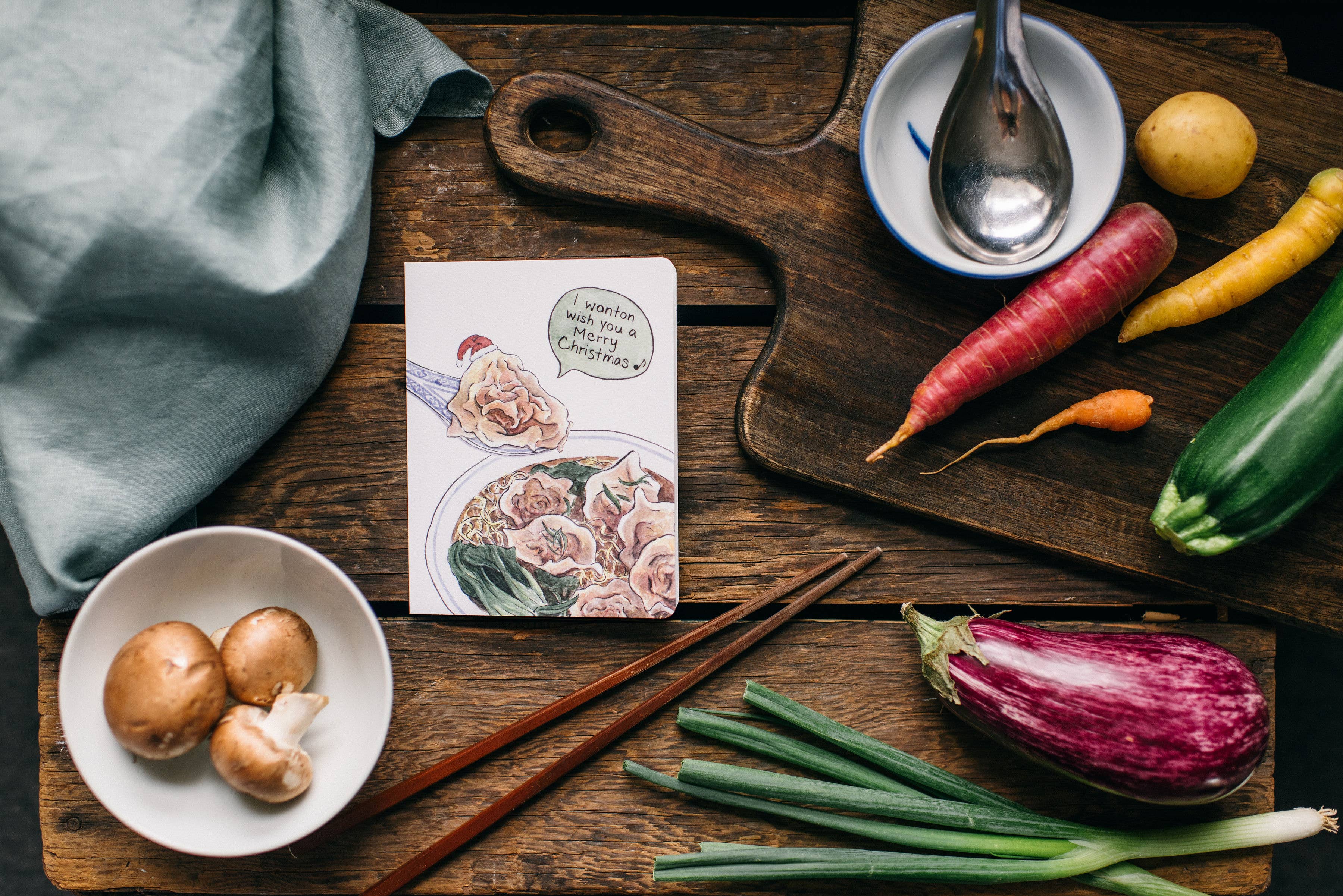 Gotamago - Wholesale Christmas Card - Wonton Christmas - Dumpling Holiday Card2