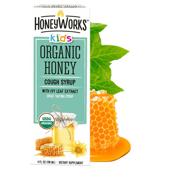 Honeyworks™ biologische verzachtende honingsiroop voor kinderen voor wholesale door Honeyworks