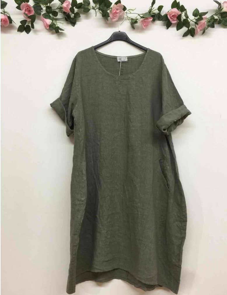 LINEN & COTTON HOUSE – Großhandel Kleid – Damen – Leinenkleid 167 Frühling Sommer Kollektion2