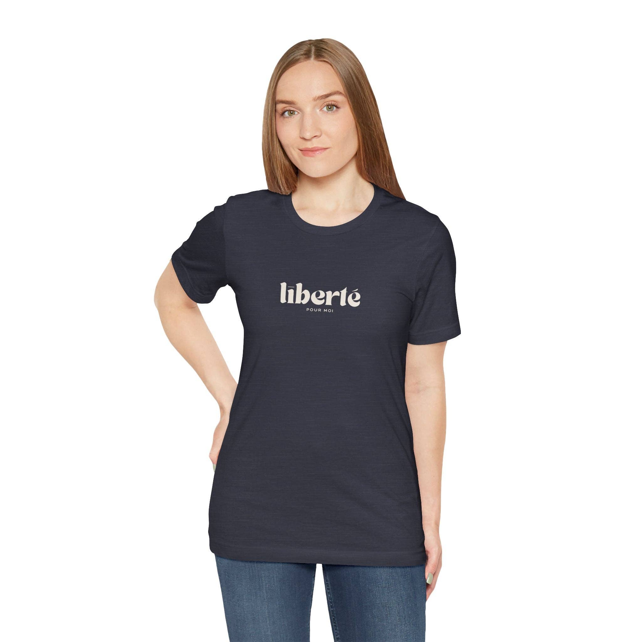 MARA Style - Wholesale T-Shirt (Graphic) - Unisex - Liberté pour moi Unisex Tee, French Preppy4