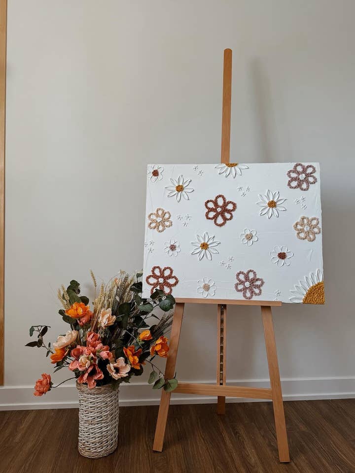 Floribella Canvas Keepsake for Baby's Room or Playroom for wholesale by Casinha Flores