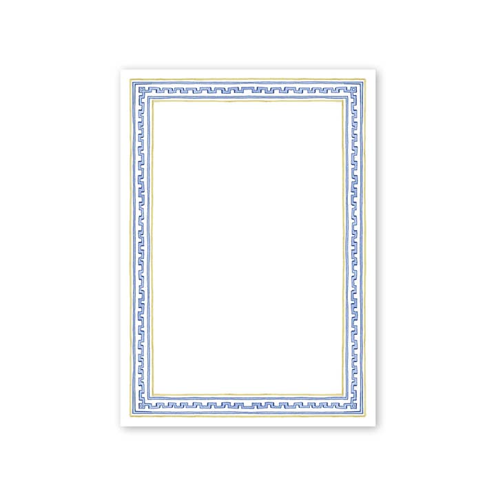 Dogwood Hill - Wholesale Notepad - Greek Key Notepad