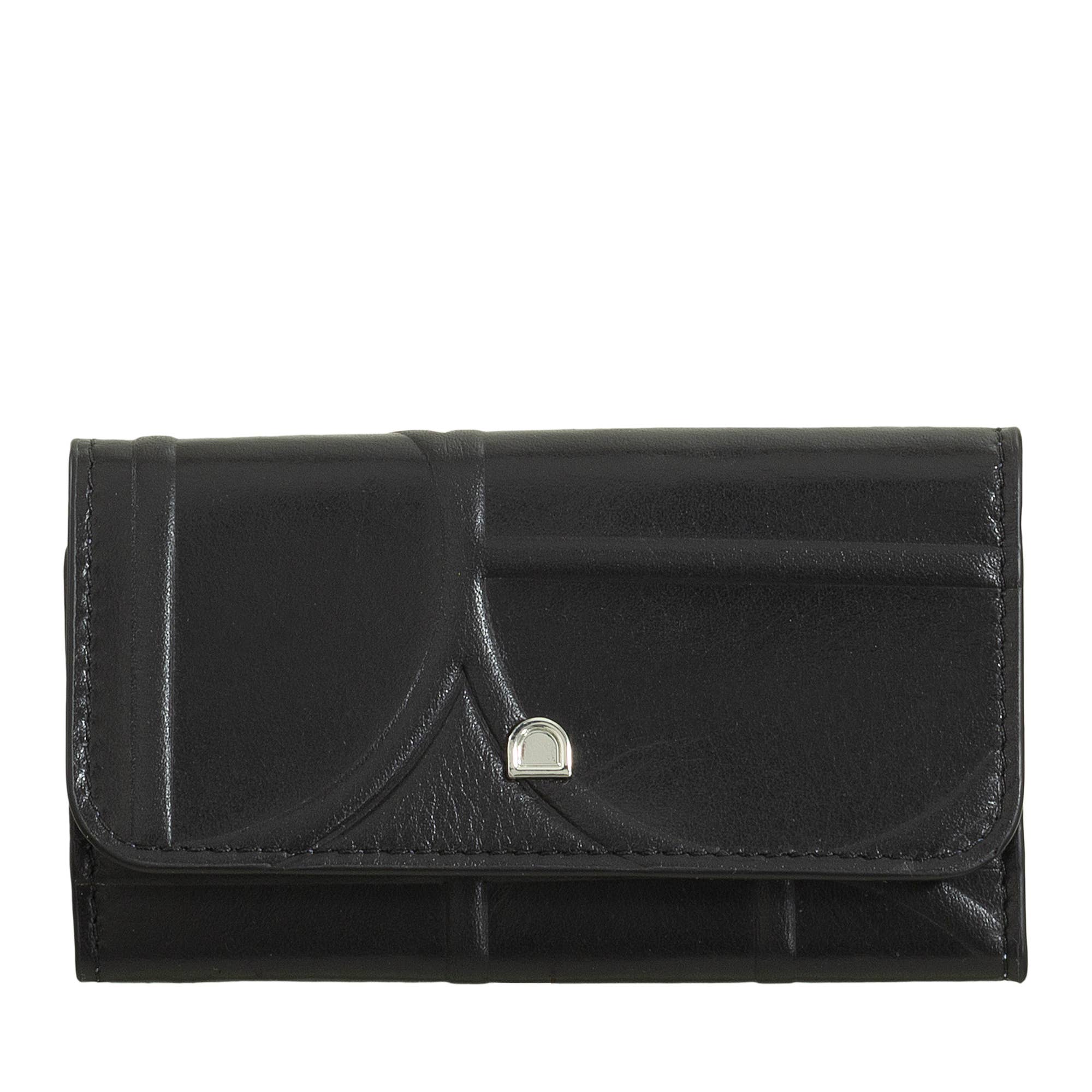 dudu - Vente Porte-clés – unisexe - Pochette Porte-clés en Cuir Dudu 6 Crochets Noir_bleu pastel0