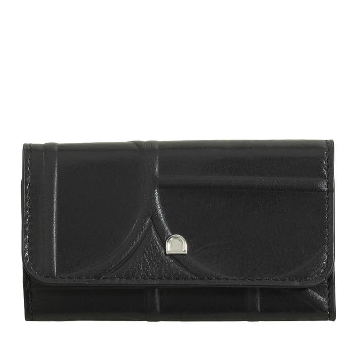 dudu - Vente Porte-clés – unisexe - Pochette Porte-clés en Cuir Dudu 6 Crochets Noir_bleu pastel