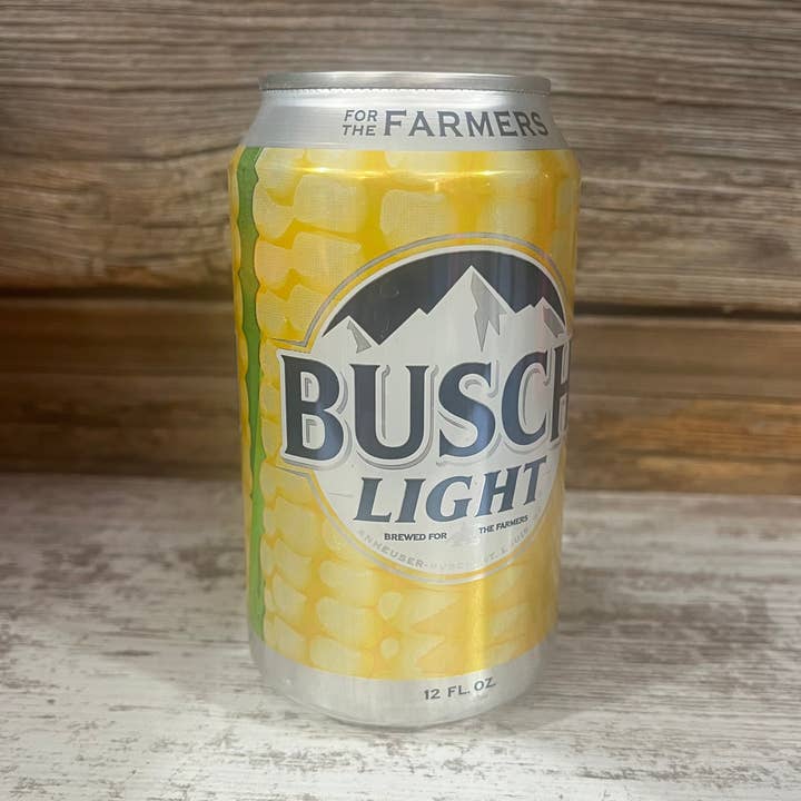 12oz. Citronella Candle - Busch Lite Farmers (Recycled Can) for wholesale by Backroad District Apparel