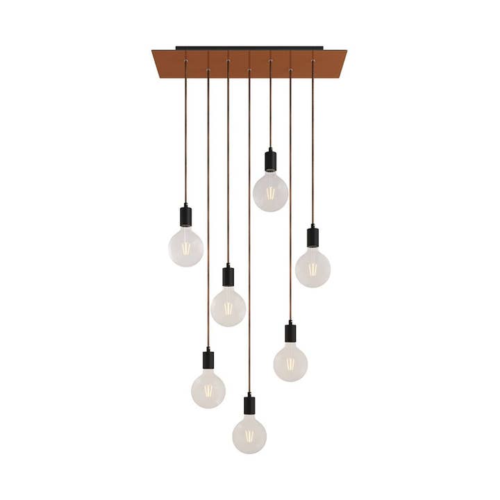 Pendellampe med 7 fald med XXL Rose-One rektangulær 675 for engroshandel hos LIGHTINUP S.R.L.