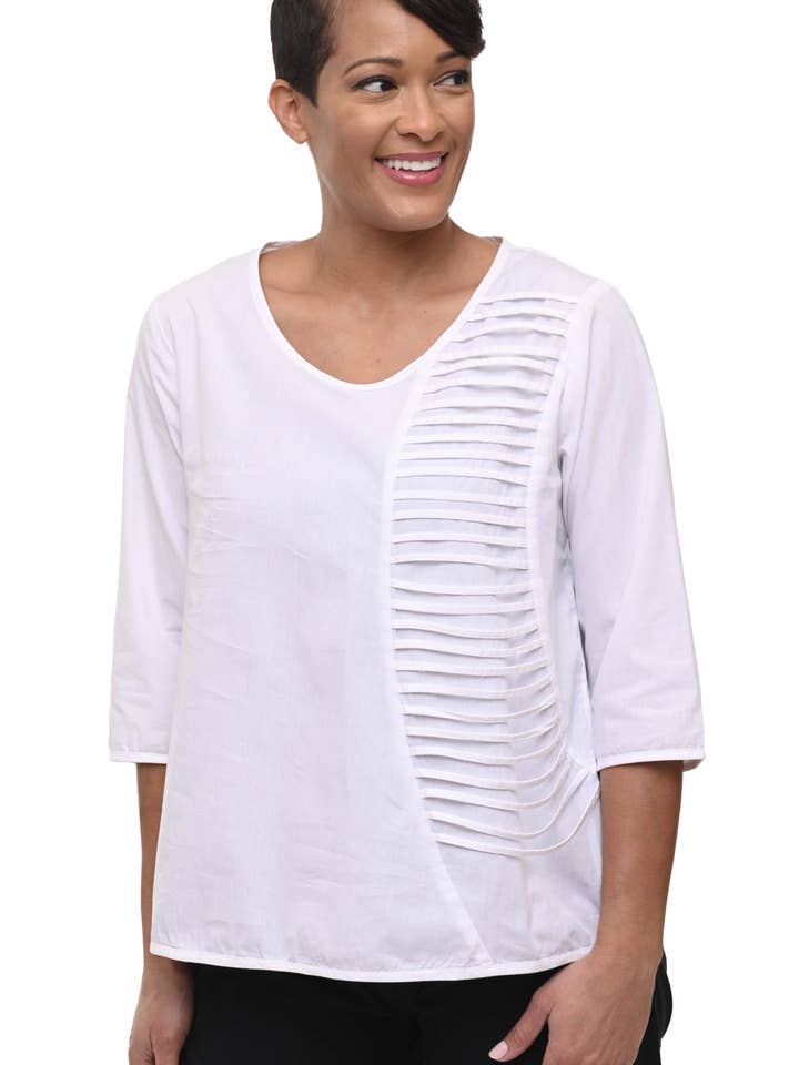 CV1015 Glynn en blanco* para venta al por mayor de Tulip Clothing