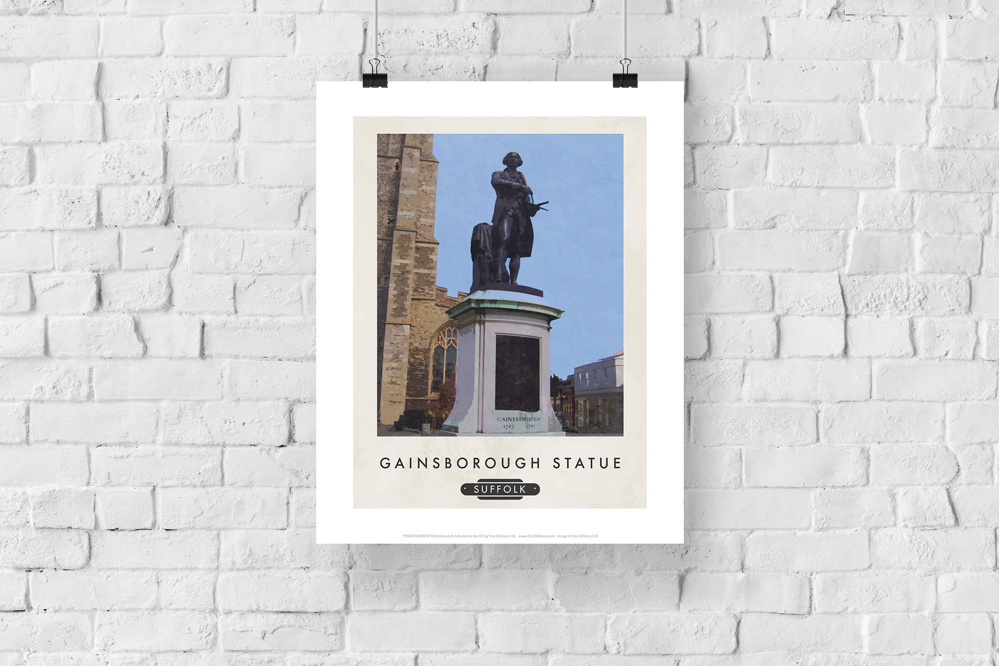 Star Editions – wholesale Art print – Gainsborough Statue, Suffolk - 11X14” Premium Art Print2