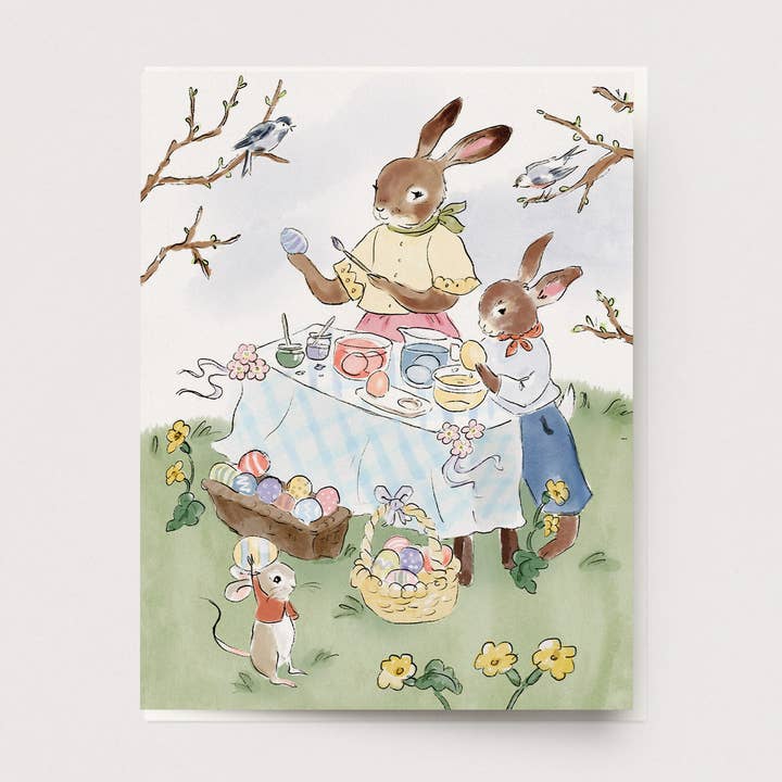 Carte de décoration d'œufs pour la vente par Ingrid Press