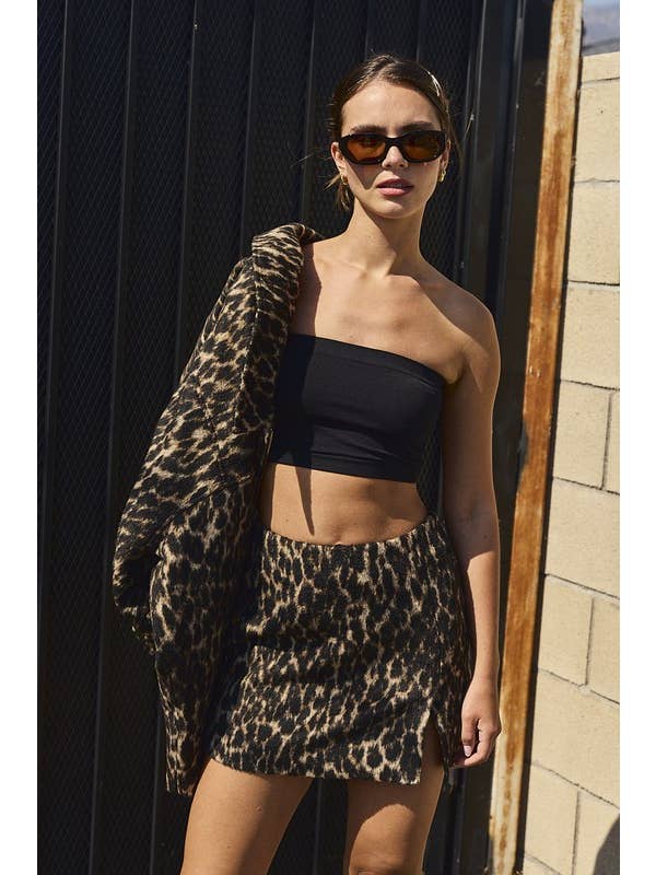 Camel PJ18411 - Vivian Leopard Print Jacket for wholesale on Faire