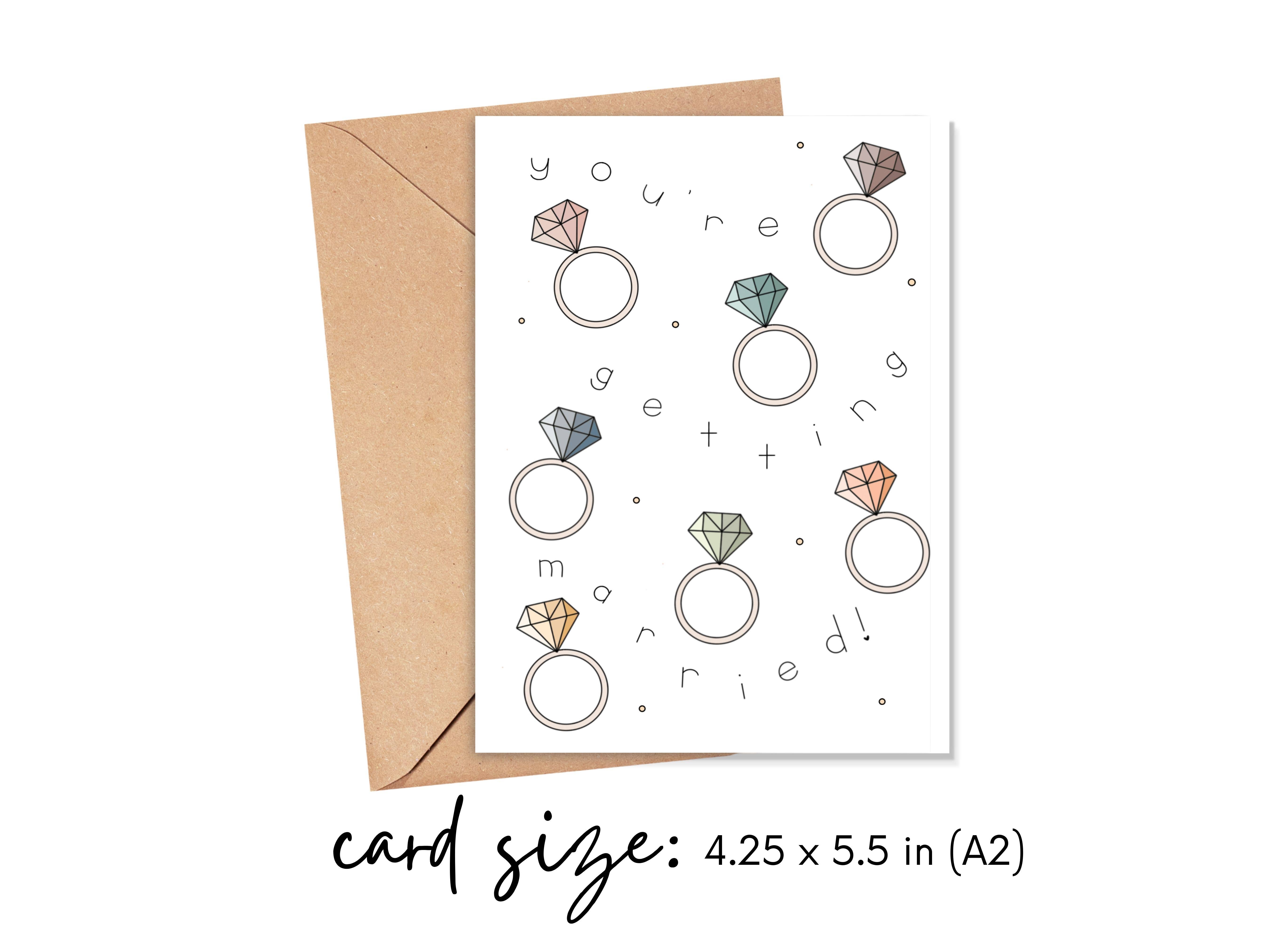 Simply Happy Paper - Wholesale Engagement Card - You're Getting Married Engagement Card2