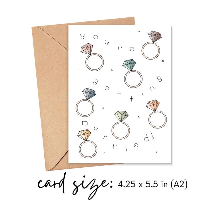 Simply Happy Paper - Wholesale Engagement Card - You're Getting Married Engagement Card2