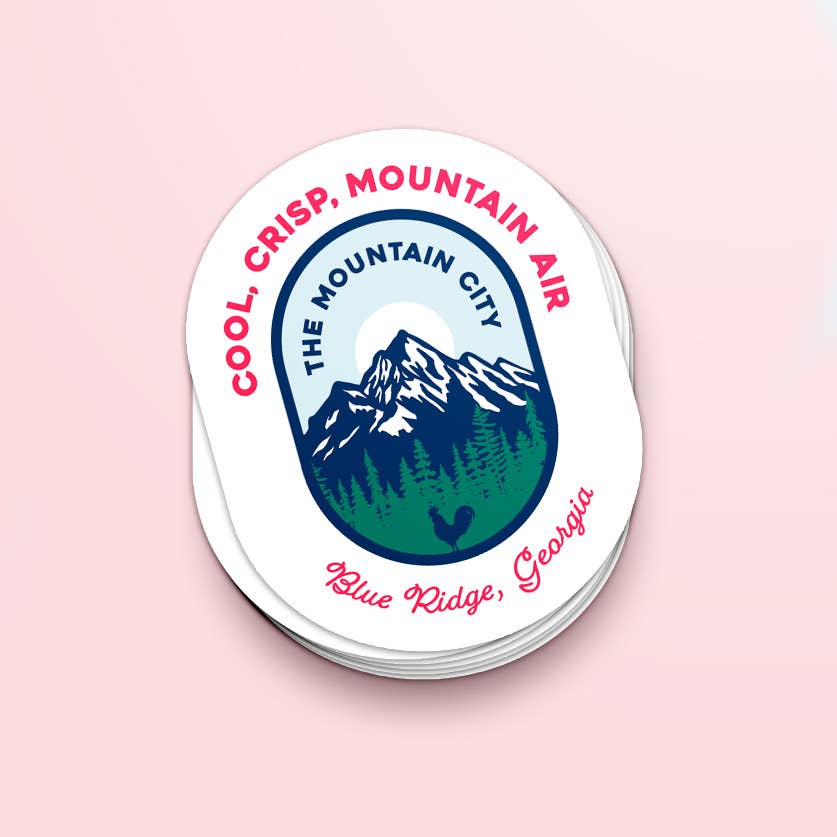 Mountain City Apparel - Wholesale Sticker - Mountain Air Sticker1