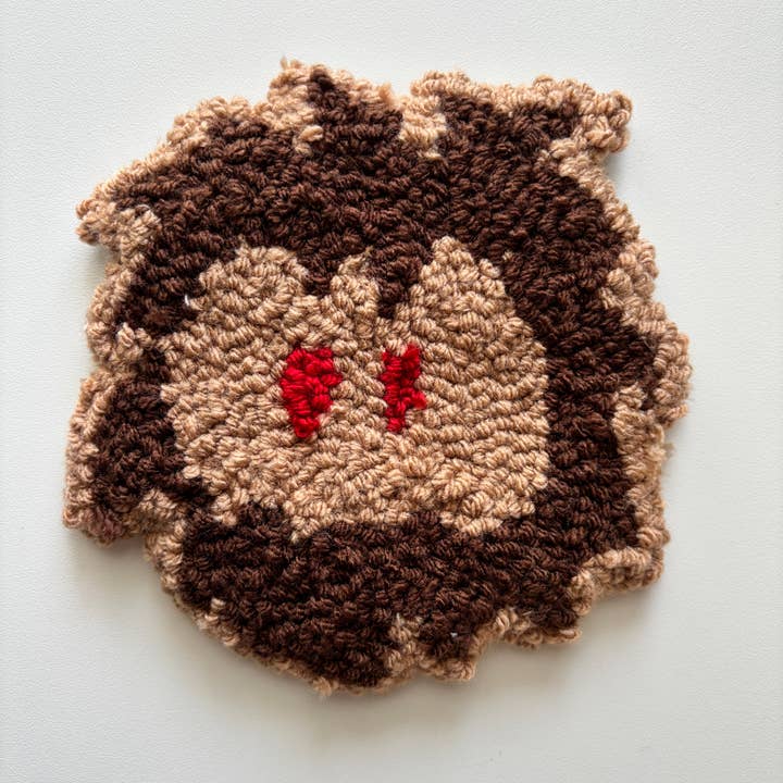 Coaster -Bigfoot Cryptid - Tapete de Caneca com Agulha Perfurada, Tufado à Mão por atacado de The Wolfshop