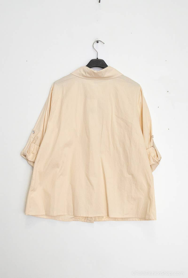 Afinity - Vente Chemise à col boutonné – femme - Chemise femme grande taille Élégance & confort en coton M19211