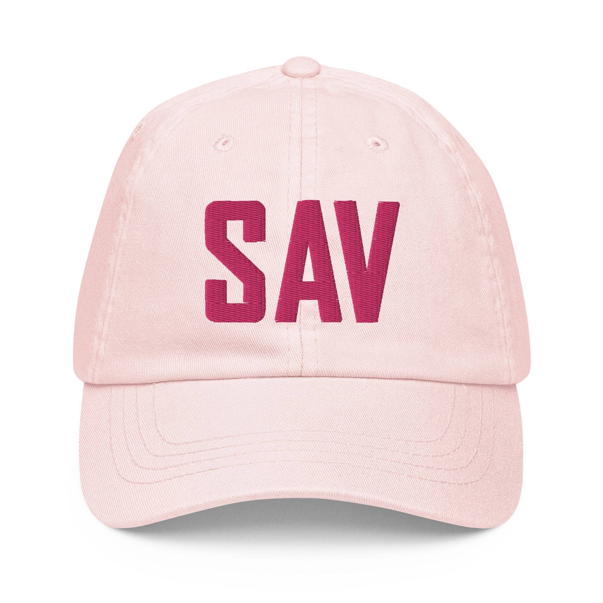 CRE PYT - Wholesale Baseball Cap - Unisex - SAV Airport Code Pastel Savannah Georgia Embroidered Dad Hat1
