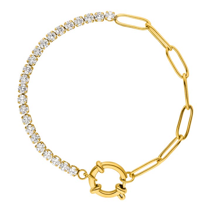 Tennis Chain Bracelet | 18K Gold Plated and other Purchase Wholesale palline tennis. Free Returns & Net 60 Terms on Faire trending on Faire.