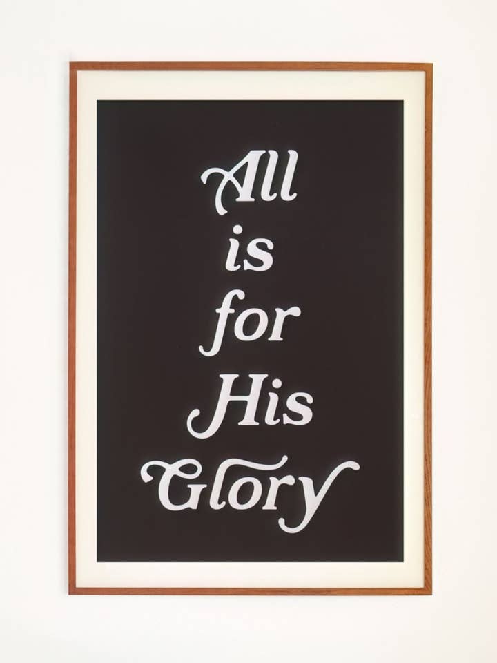 Poster: All is for His Glory for wholesale by Jenessa Wait