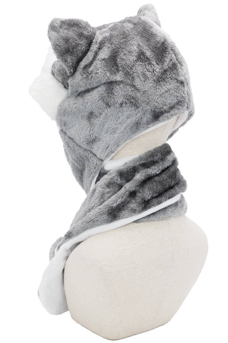 ASSORTED Animal Pals Fuzzy Plush Hat With Long Ear Flaps for wholesale on Faire5