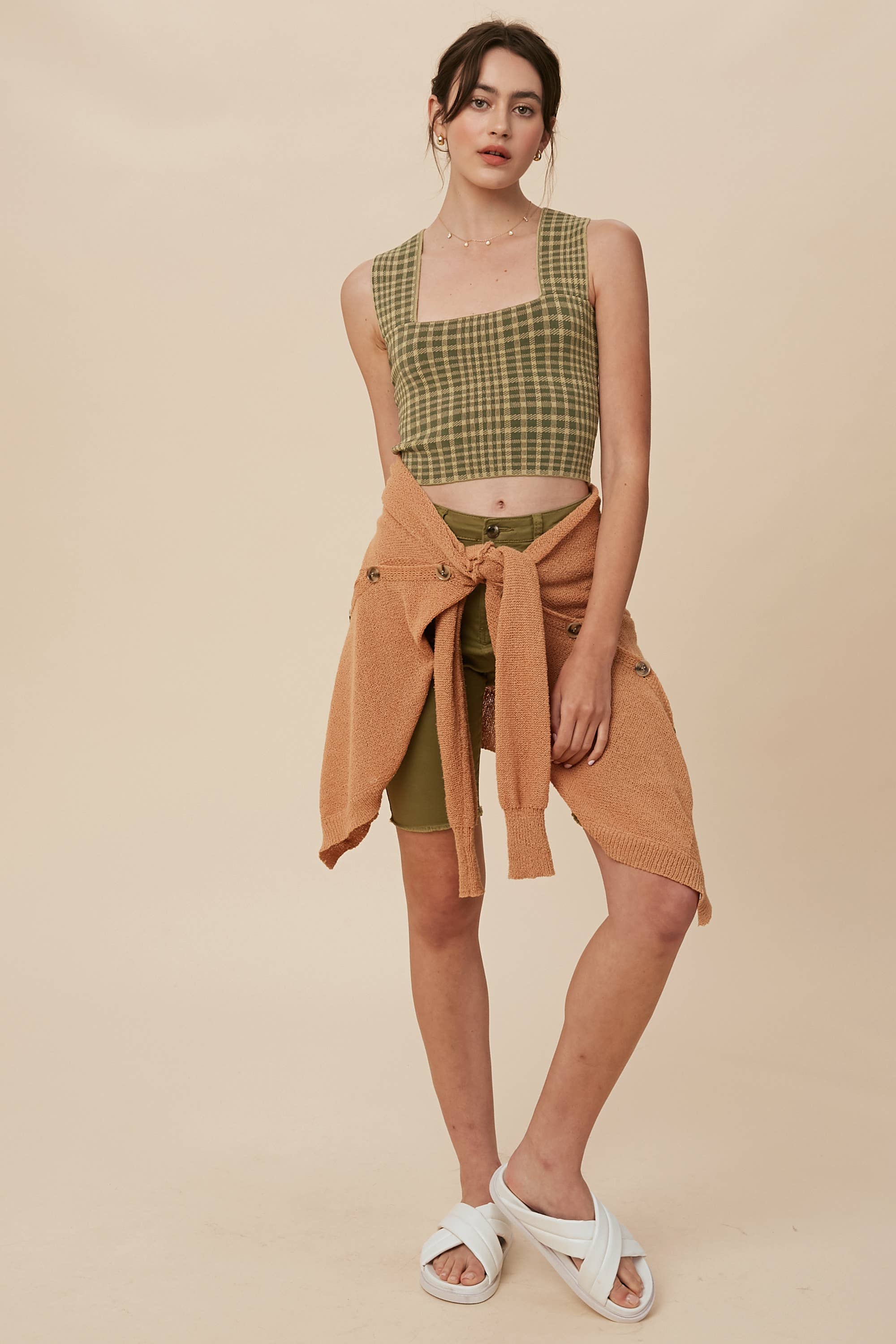 Listicle - Vente Sous-vêtements sculptants – femme - Brami en tricot à carreaux11