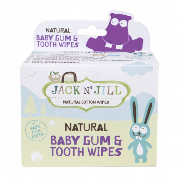 Jack N' Jill Kids & NFco - Wholesale Toothbrush - Kids & Baby - Jack N' Jill Natural Baby Gum & Tooth Wipes - 25 Pack