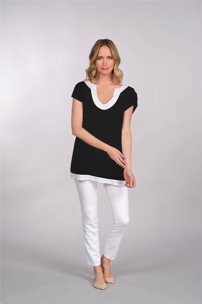 TINA Stephens Italy/Tees By Tina - Wholesale Tunic - Women's - Grace Cap Sleeve Tunic (CSTUN02)4
