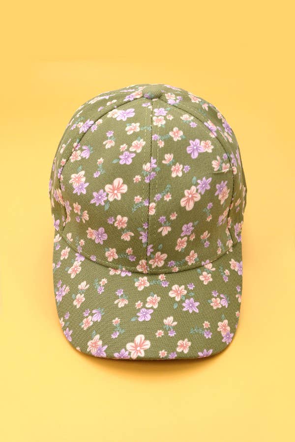 JOSSLYN by wall to wall - Wholesale Baseball Cap - Women's - FLORAL CASUAL BASEBALL CAP | 40HW7167