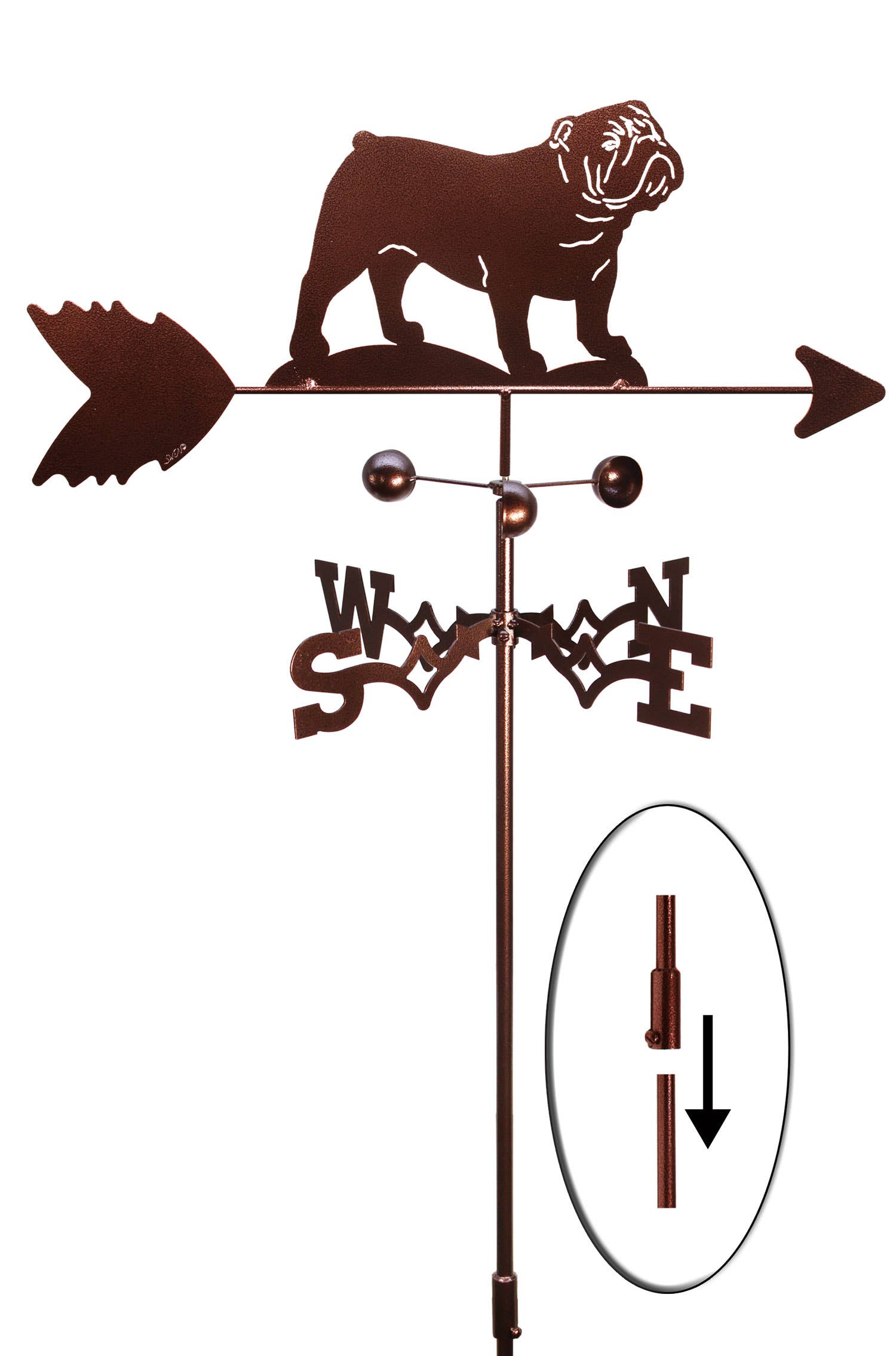 SWEN Products - Wholesale Windspinner/windspel - ENGELS BULLDOG Windwijzer1