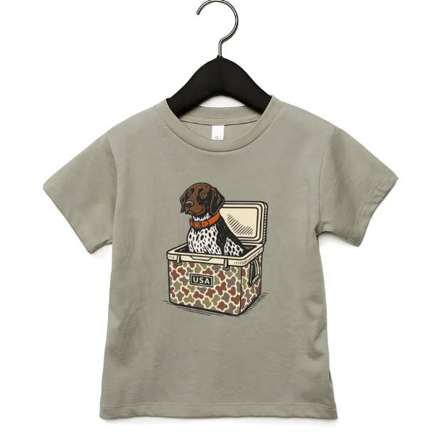 Dog T-Shirts | Dog in a Cooler Toddler T-Shirt | Kid Shirt for wholesale by Hazel Laine Customs LLC