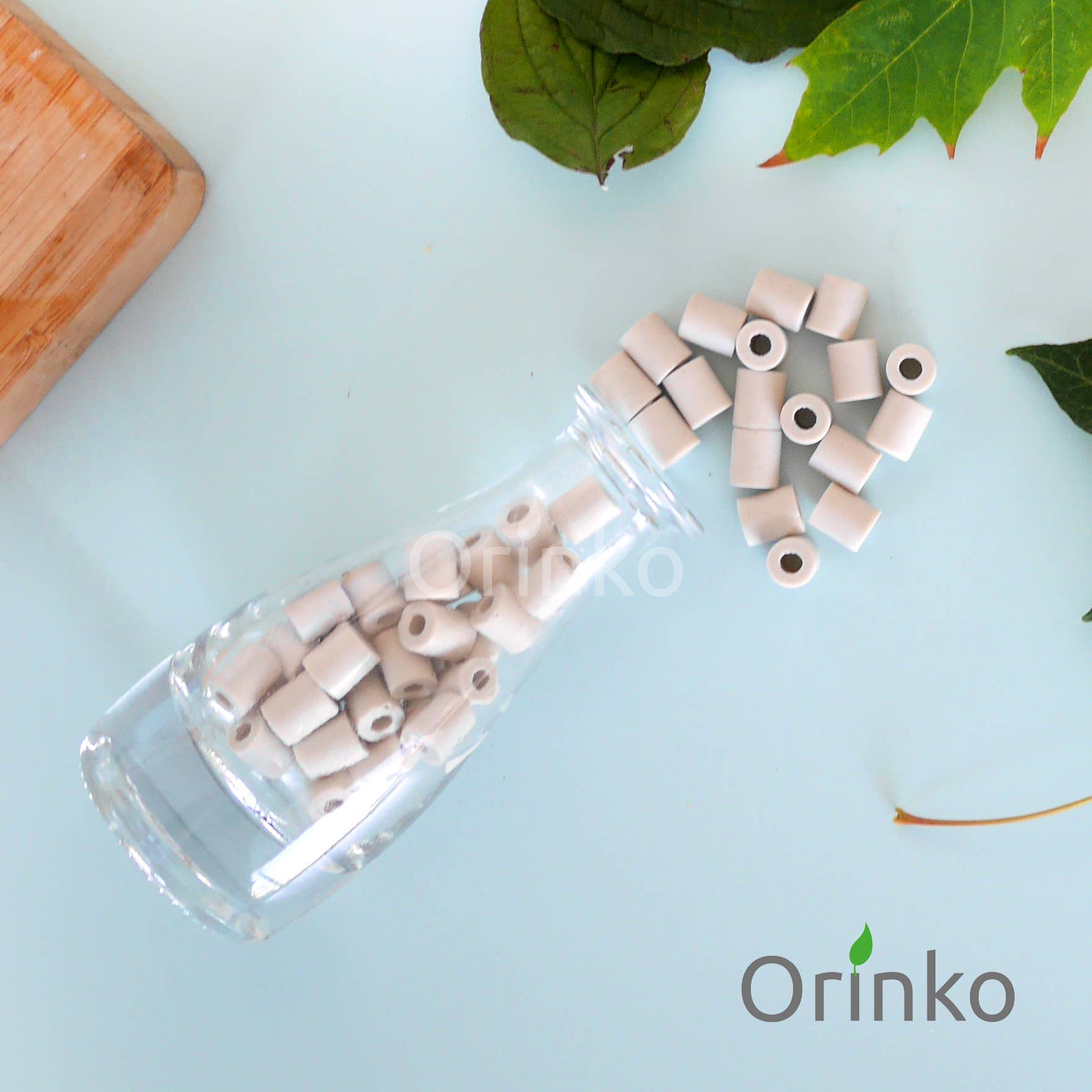 Orinko - Wholesale Beads - (Bulk) Gray EM® Ceramic Beads | Approximately 500G4