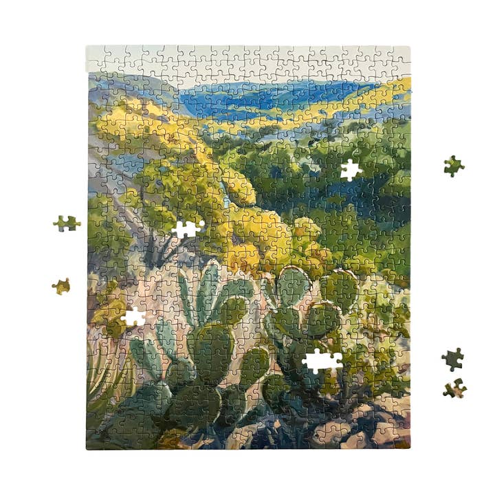 Jigsaw Puzzle - Prickly Pear for wholesale by Danika Ostrowski Art + Design