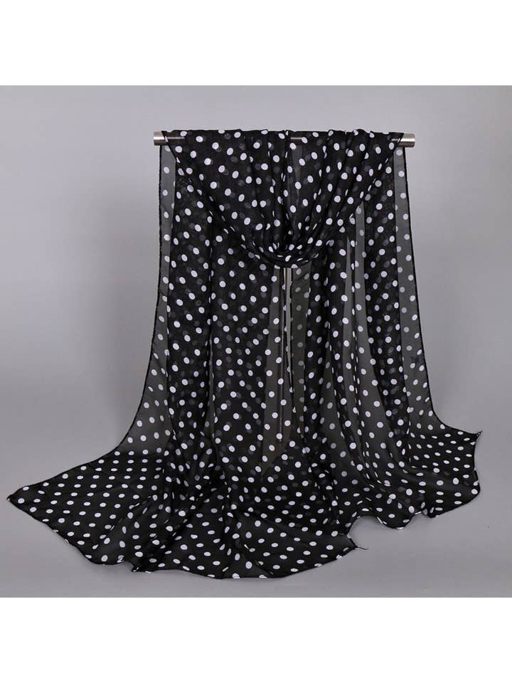 Scarvii - Lenço Clássico de Bolinhas Leve para Primavera Verão por atacado de Funkyrel® Atzbranding Limited