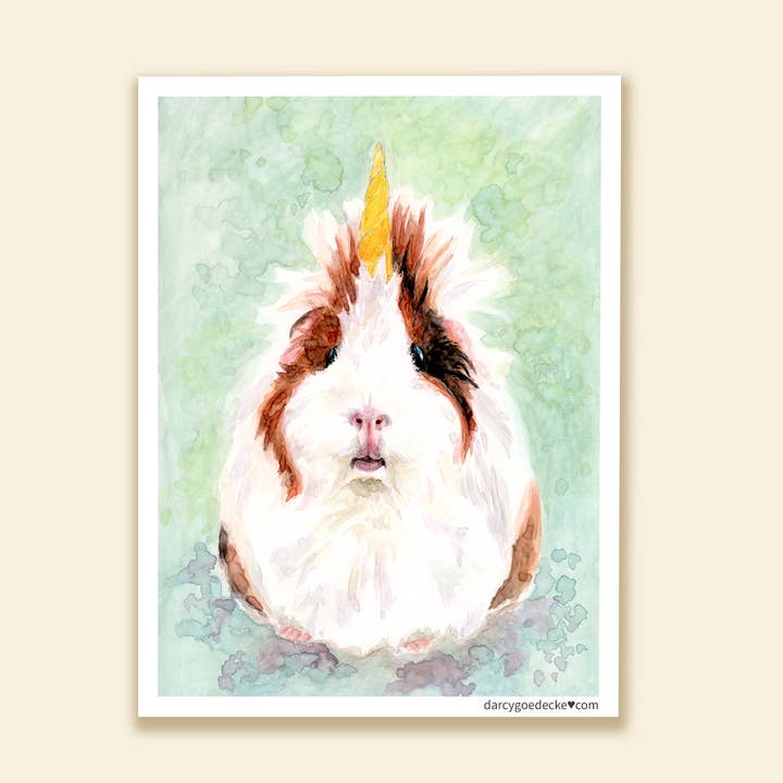 Whimsical Art by Darcy Goedecke - Wholesale Sticker - Guineacorn | Sticker0